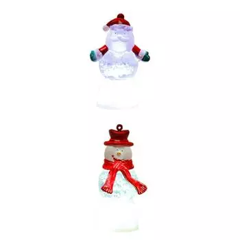 Lighted Christmas Figurine Night Light Christmas Gift for Holiday Office