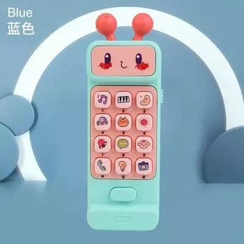 Lighting, Music, Mobile Phone Toys, Babies Can Chew Toothpaste, Baby Simulation, Big Brother Bilingual Phone Model