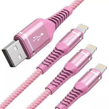Lightning Cable 2M 3 Piece Set iPhone Charging Cable iPhone Fast Charging USB Lightning Cord Compatible with Apple iPhone 14 13 12 11 8 XS XR 6s 7