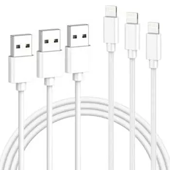 Lightning Cable Genuine 2.8m iPhone Charging Cable Charging Cord Set of 3 Lightning Cable iPhone Power Cable Quick Charging iPhone iPhone Cable Popula