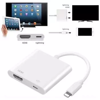 Lightning Digital AV адаптер 8Pin Lightning к HDMI кабель для iPhone 8 7 X iPad
