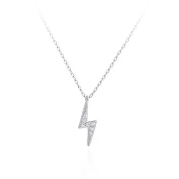 Lightning Necklace Female Tide Simple Cool Handsome Temperament Japanese Girlfriends Gift Choker Collarbone Chain