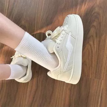 Lightning sports casual shoes spring couple versatile pink sketch bread shoes 35