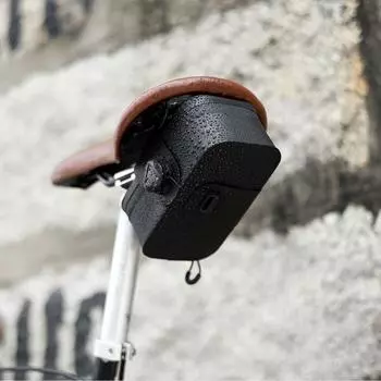 Легкая сумка на седло велосипеда, водонепроницаемая сумка на заднее сиденье для горного велосипеда чёрный