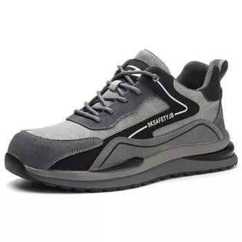 Lightweight Breathable Safty Shoes Industrial Work Shoes Construction Steel Toe Safety Shoes 40 чёрный