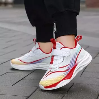 Lightweight Children s Black Sneakers Breathable Mesh for Boys Casual Walking Shoes Non-slip Kid Girls School Running Shoes 28