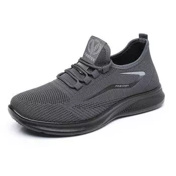 Lightweight Fashionable Trendy Running Men Shoes Men s Trendy Shoes Flat Bottom Mesh Non Slip Lace Up Casual Shoes 39