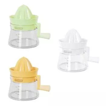 Lightweight Manual Press Tool Kitchen Plastic Manual Hand Squeezer Fruit Juicer Liquidizer for Nutrient Beverages X3UC белый