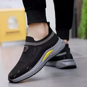 Lightweight Mens Handmade New Arrival Men s Driving Shoes Loafers Mens Slip on Breathable Flats All-match Men Outdoor Footwear 38 чёрный