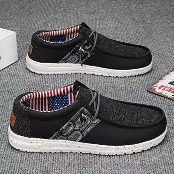 Lightweight one-pedal lazy fisherman shoes spring and autumn large size casual single shoes low-top sports shoes 40