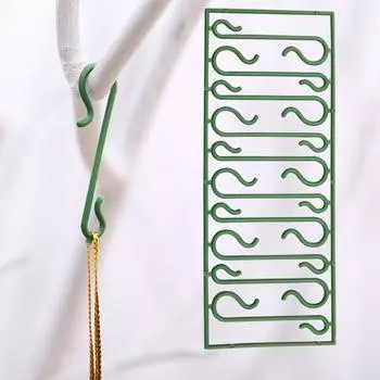 Lightweight Plastic Christmas Hooks Set Of Ten Perfect For All Your Holiday Decoration Needs
