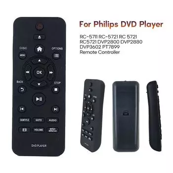 Lightweight Player Remote DVP2800/12 DVP2850 Efficient Remote Control Simple Operation Remote Control Simple Operation