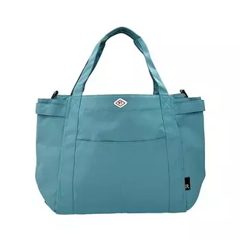 lightweight tote bag SN medium pockets 3157 Turquoise 2 [Rootote] Water-repellent