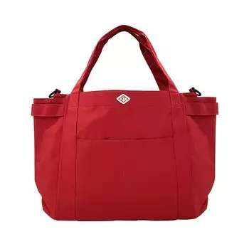 lightweight tote bag SN medium pockets 3157 Red 2 [Rootote] Water-repellent