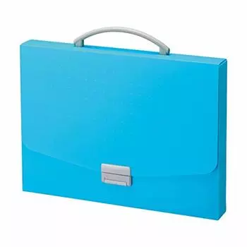 Lihit Lab A6005-8 Чехол для переноски, сумка, A4, Cube Fizz, синий, непрозрачный