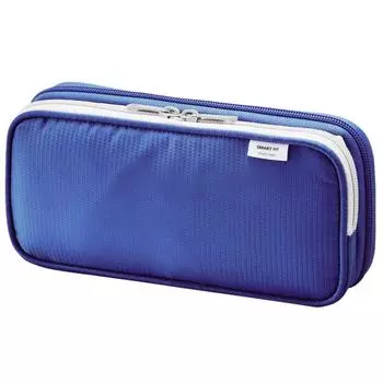 LIHIT LAB Double Pencil Case, Large, Blue, A7661-8 синий