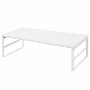 Lihitlab подставка для компьютера, подставка для монитора, настольная подставка, белая, ширина 59 x глубина 25 x высота 16 см, высокая грузоподъемность 15 кг A7333-0 белый