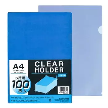 Lihitlove Request Clear Holder Blue A4 size 100 sheets G6100-20