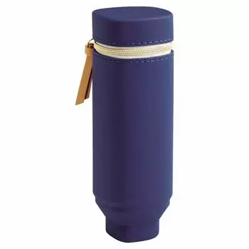 Lihitlove Stand Pencil Case Square Type Navy Blue A7732-11