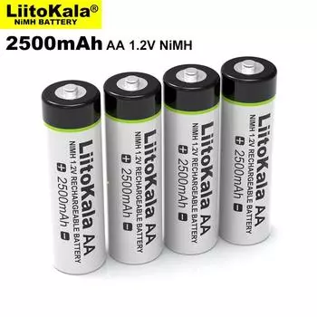 Liitokala 1.2V AA 2500mAh Ni-MH 2.5A Rechargeable Battery aa For Remote Control Mouse Toy Batteries 1PCS