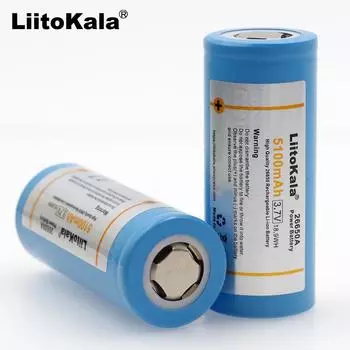Liitokala 3,7 В 5100 мА 26650 литиевая аккумуляторная батарея 1 pcs