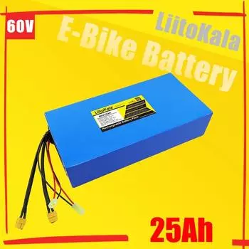 LiitoKala 60V25Ah 18650 16S8P 60V 3000W электрический скутер велосипед литий-ионный аккумулятор встроенный BMS