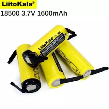 LiitoKala Lii-16C 18500 1600mAh 3.7V аккумуляторная батарея Recarregavel литий-ионная батарея для фонарика+DIY никель 1PCS