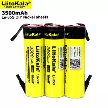 LiitoKala Lii-35S New 18650 Battery3.7V Li-ion 3500mAh Lithium Battery For LED Flashlight+DIY Nickel 1PCS