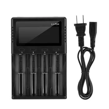 Liitokala Lii pD4 LCD зарядное устройство для аккумулятора 4 слота Smart Battery Back US Plug