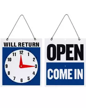 LIKENNY Табличка с объявлением Вывеска Открыто Закрыть Вывеска Открыто Закрыто Может использоваться как вывеска или украшение для модного общего Двусторонняя