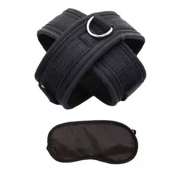 LIKENNY Взрослый Крест SM Взрослый SM Нежный на Черных Наручниках, Наручники, Товары, Игрушки, Наручники, Повязка на глаза, Унисекс, D-кольцо, Руки,