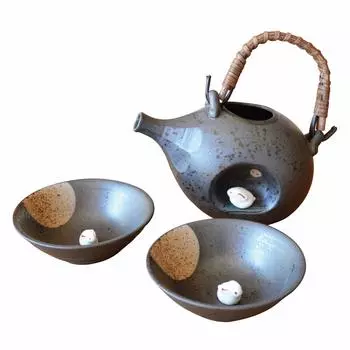 Ликер Tokkuri Ochoko Arita 1 сакэ 2 чашки для сакэ Tsukimi керамический набор, набор, посуда, бутылка, набор, Usagi,