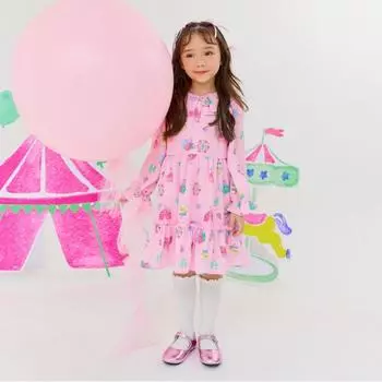 Lilipuri Amusement Park Wovens Dress Pink Pink/110