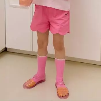 [lilipuri] Летние волнистые брюки розового цвета Pink/110