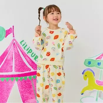 Lilipuri Parade Специальный хлопковый костюм сверху и снизу кремового цвета creamy/130