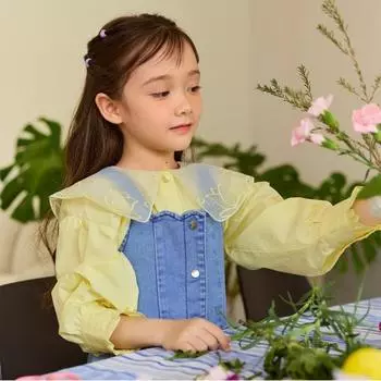 Lilipuri Tulip Collar Blouse Yellow yellow/110