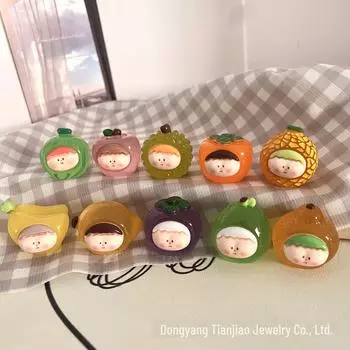 Лилит Ли Си Креативные украшения из смолы на фруктовую тематику своими руками - Коллекция забавных слепых сумок