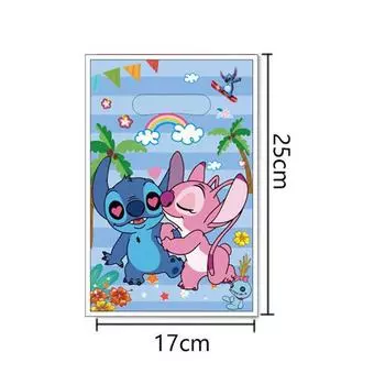 Lilo & Stitch Holiday Party Tableware Set: Stitch Bunting, Balloons, Plates for Birthdays