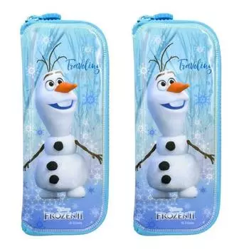 Lilpang Frozen 2 Чехол для столовых приборов на безопасной молнии, Олаф, 2 предмета