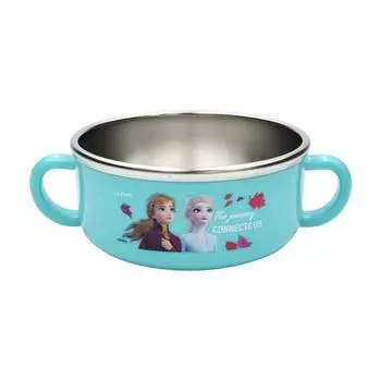 Lilpang Frozen 2 с защитной ручкой, нескользящий шарик с двойной ручкой из нержавеющей стали, разные цвета, 1 шт., популярные корейские предметы для родителей