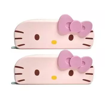 Lilpang Hello Kitty Tender Мягкий силиконовый чехол для столовых приборов, разноцветные, 2 предмета, популярная корейская посуда