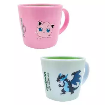 Lilpang Pokemon, чашка с двойной цветной ручкой, набор из 2 предметов, Purin + Mega Charizard X, 1 комплект, популярные корейские товары для родителей