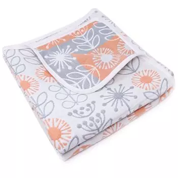 LILY CUPS Банное марлевое полотенце, марлевое одеяло, детское банное полотенце, кукольное детское полотенце, одеяло, детский подарок для ребенка из 6 слоев (Комплект 1, 110х110см)