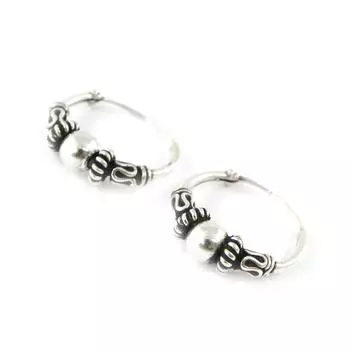 Lily s Treasures [C9358] - Серебряные серьги-кольца Thai 1. 5 см