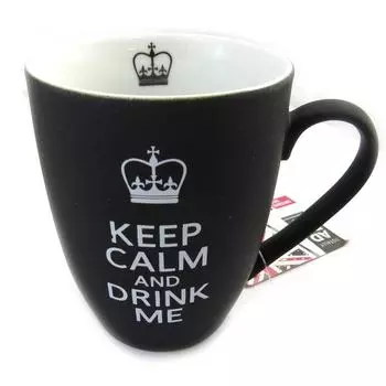 Lily s Treasures [M4725] - Черная керамическая кружка So British (250 мл)