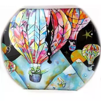 Lily s Treasures [N5491] - настенные часы с воздушным шаром Allen Designs (30 см)