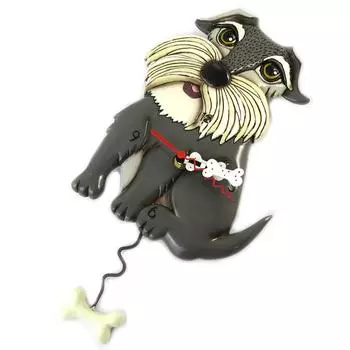 Lily s Treasures [P1455] - Настенные часы для собак Allen Designs - 26x17 см