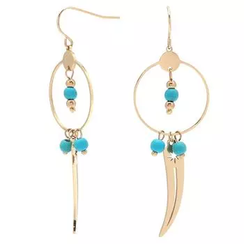 Lily s Treasures [Q5040] - Дизайнерские дизайнерские пряжки из стали Boho из бирюзового золота - 55x20 мм