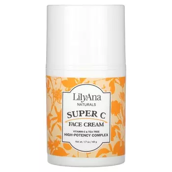Lilyana Naturals, Крем для лица Super C, 1,7 унции (48 г)