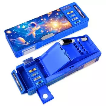 Lilybeauty Pencil Pencil Elementary School Password Pencil Sharpener Cute Case, Case, Students, Girls, Boys, Двустороннее открытие, Многофункциональный,